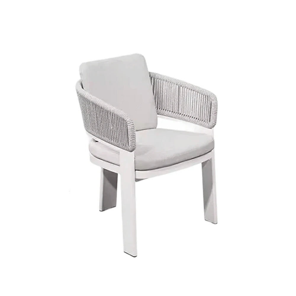 LIVARA Lounge Chair Quick-Dry Comfort Aluminium Frame Rust-Resistant Powder Coated with Mould-Resistant Fabric - Grey