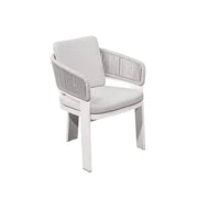 LIVARA Lounge Chair Quick-Dry Comfort Aluminium Frame Rust-Resistant Powder Coated with Mould-Resistant Fabric - Grey