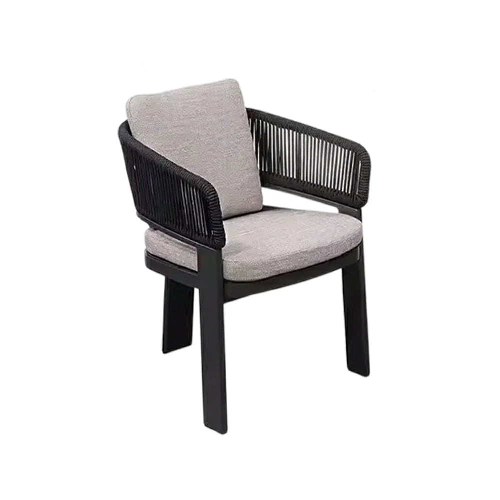 LIVARA Lounge Chair Quick-Dry Comfort Aluminium Frame Rust-Resistant Powder Coated with Mould-Resistant Fabric - Black