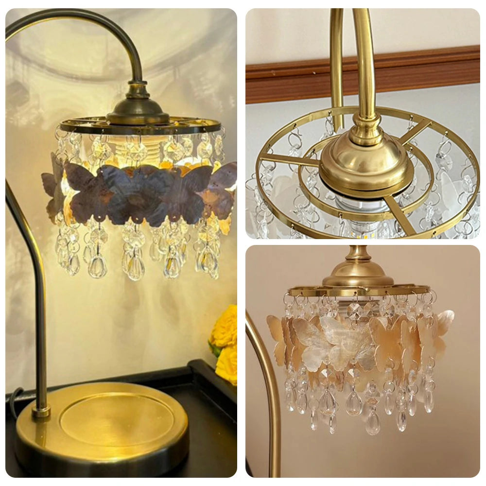 LIVARA Table Lamp, Adjustable Brightness & Color Temperature, Durable Shell Pendant, Soft Glow, Ideal for Study & Bedroom - Gold