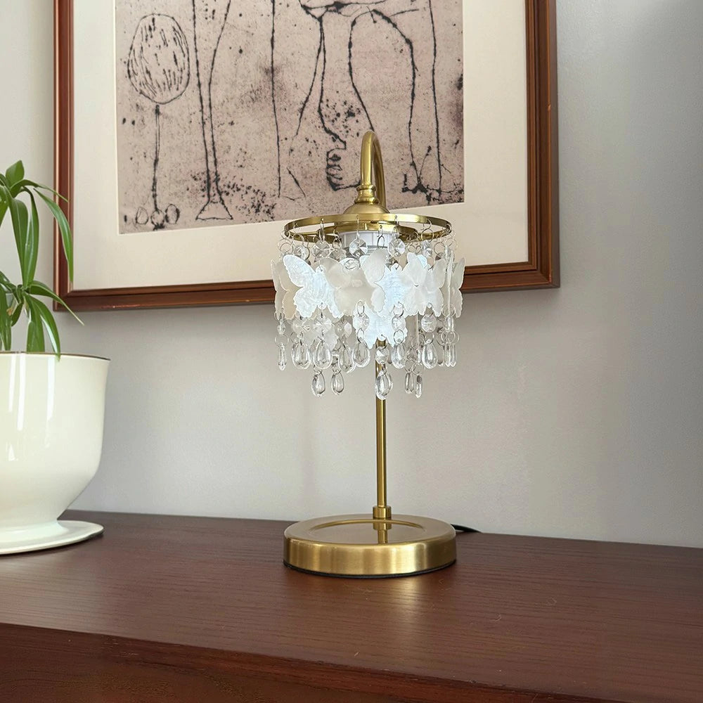 LIVARA Table Lamp, Adjustable Brightness & Color Temperature, Durable Shell Pendant, Soft Glow, Ideal for Study & Bedroom - White