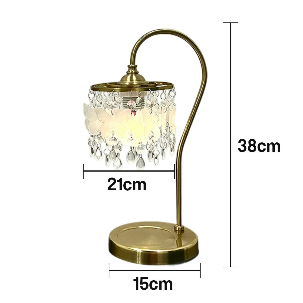 LIVARA Table Lamp, Adjustable Brightness & Color Temperature, Durable Shell Pendant, Soft Glow, Ideal for Study & Bedroom - White