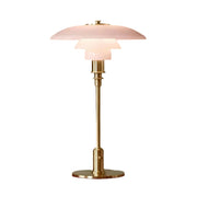 LIVARA Table Lamp Three Colors E14 Glass Lampshade High CRI Energy-efficient Design - Pink
