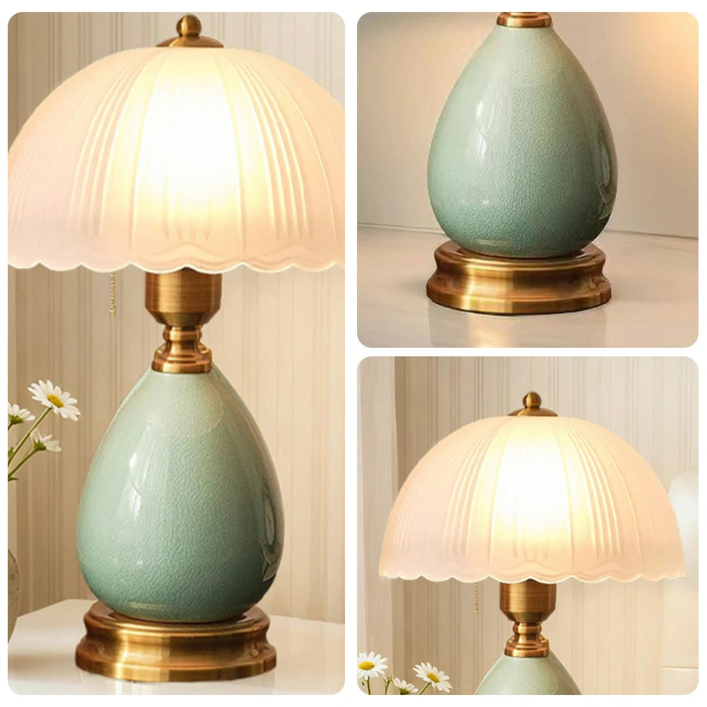 LIVARA Table Lamp Three Colors E27 Ceramic Glass High CRI Suitable for Dining Room and Bedroom