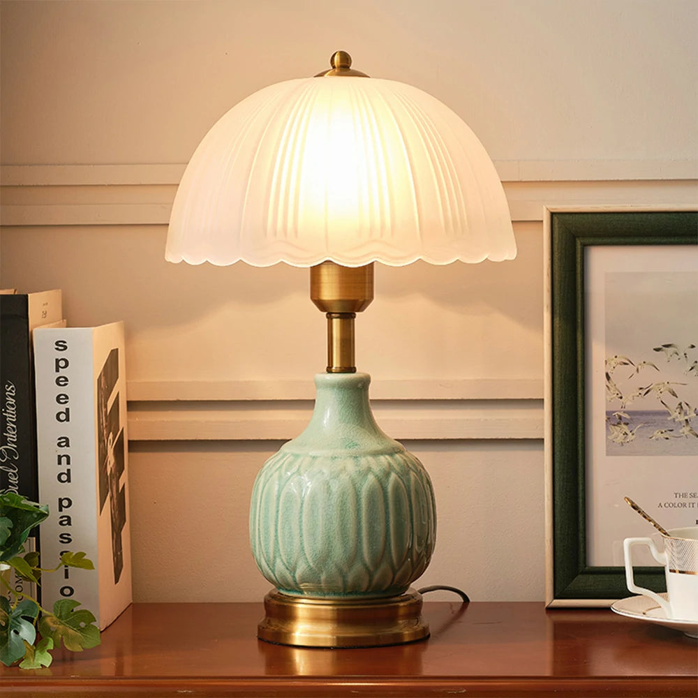 LIVARA Table Lamp Three Color Temperatures E27 Ceramic Glass Energy-efficient High CRI
