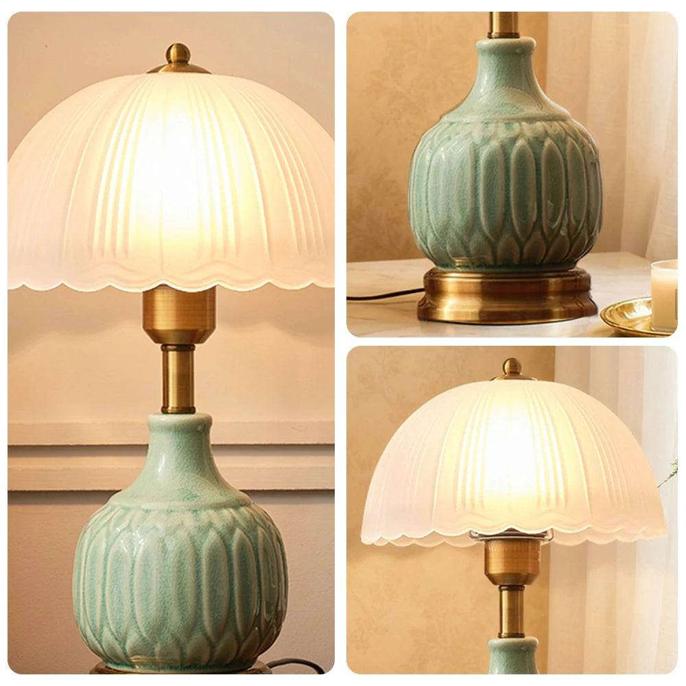 LIVARA Table Lamp Three Color Temperatures E27 Ceramic Glass Energy-efficient High CRI