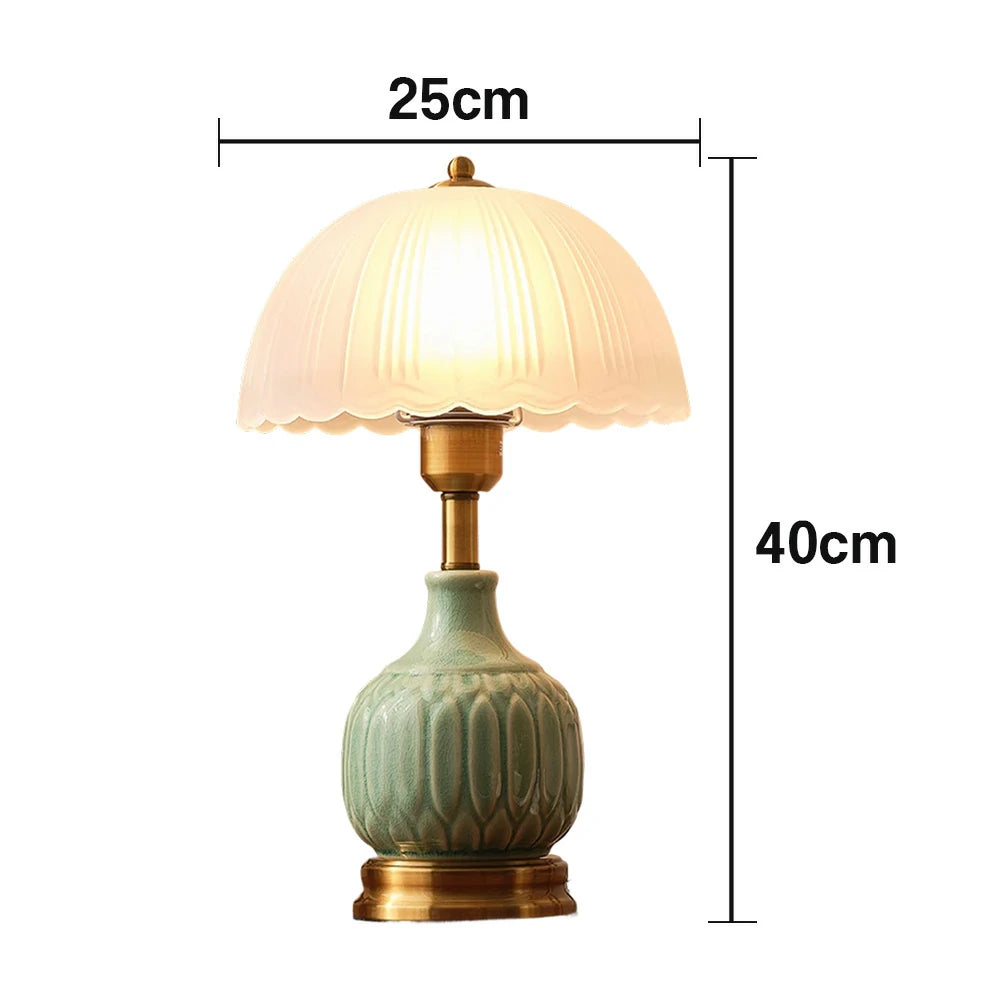 LIVARA Table Lamp Three Color Temperatures E27 Ceramic Glass Energy-efficient High CRI