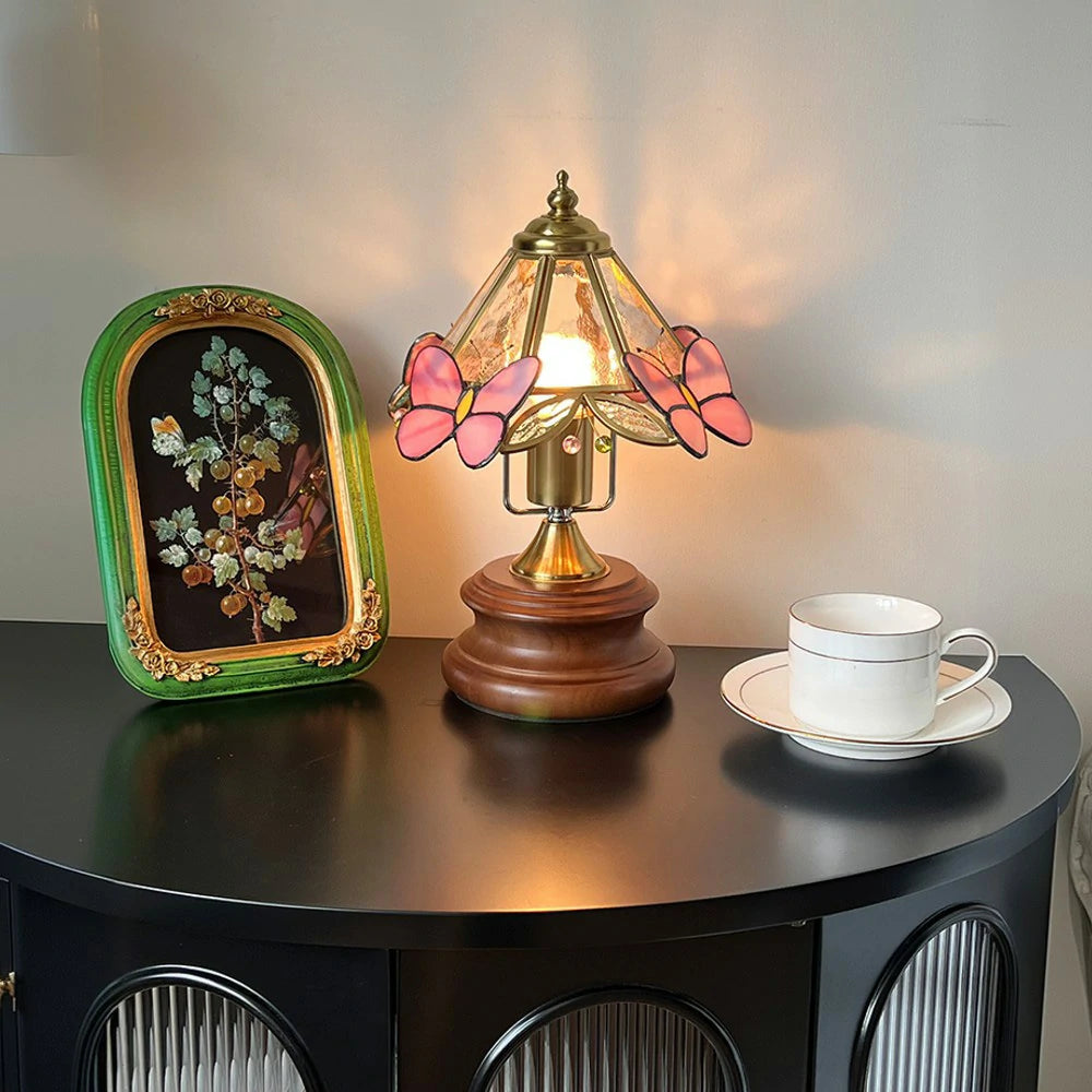 LIVARA Table Lamp Three Color Temperatures E27 Light Source Solid Wood Base High-Temperature Painted Lampshade