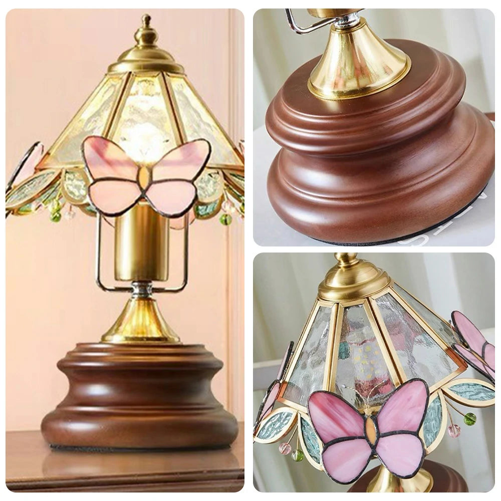 LIVARA Table Lamp Three Color Temperatures E27 Light Source Solid Wood Base High-Temperature Painted Lampshade