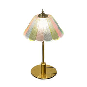 LIVARA Table Lamp with Full-Spectrum Light, Gradient Glass Shade, Electroplated Iron Base, Adjustable Three-Color Temperature