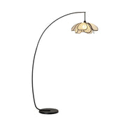 LIVARA Floor Lamp with LED Light, Fabric Shade, Adjustable Three-Color Temperature, Rust-Resistant Iron Base