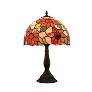 LIVARA Handcrafted Glass Table Lamp - Colourful High-Temperature Glass, E27 Socket, Resin/Aluminium Base for Vibrant Illumination