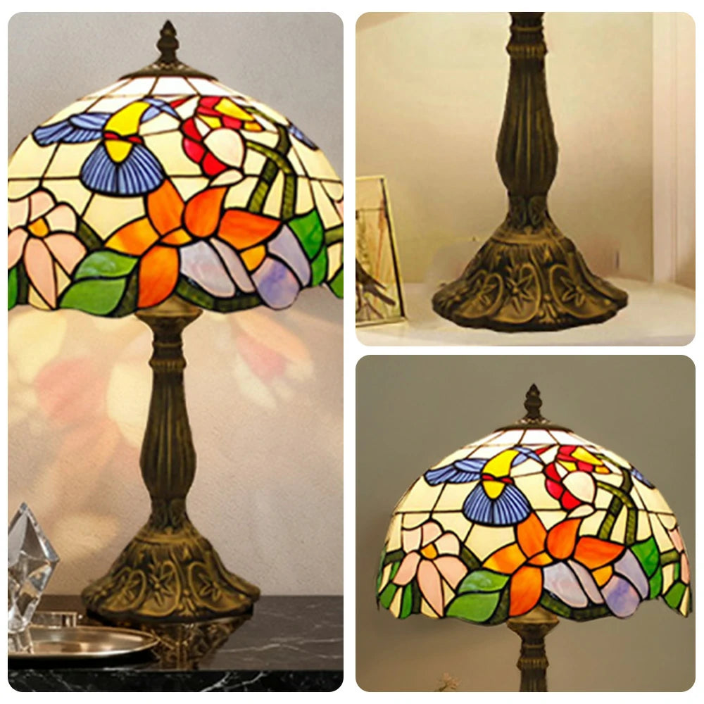 LIVARA Modern Glass Table Lamp - High-Temperature Fired Glass, E27 Socket, Durable Resin/Aluminium Base, Handcrafted Design