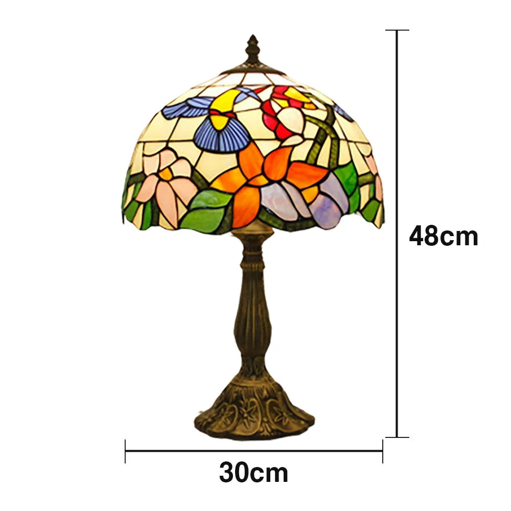 LIVARA Modern Glass Table Lamp - High-Temperature Fired Glass, E27 Socket, Durable Resin/Aluminium Base, Handcrafted Design