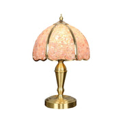 LIVARA Crystal Table Lamp - Natural Crystal Shade, High-Spec LED Bulbs, E27 Socket, Soft, Flicker-Free Light - Pink