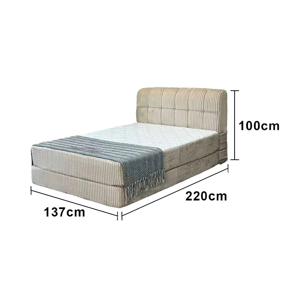 LUXORA B602 Minimalist Bed - High-Resilience Support System, Eco-Friendly Breathable Materials, Noise-Reduced Structure