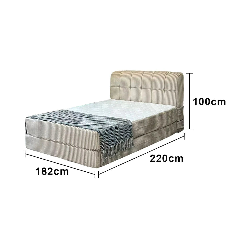 LUXORA B602 Minimalist Bed - High-Resilience Support System, Eco-Friendly Breathable Materials, Noise-Reduced Structure