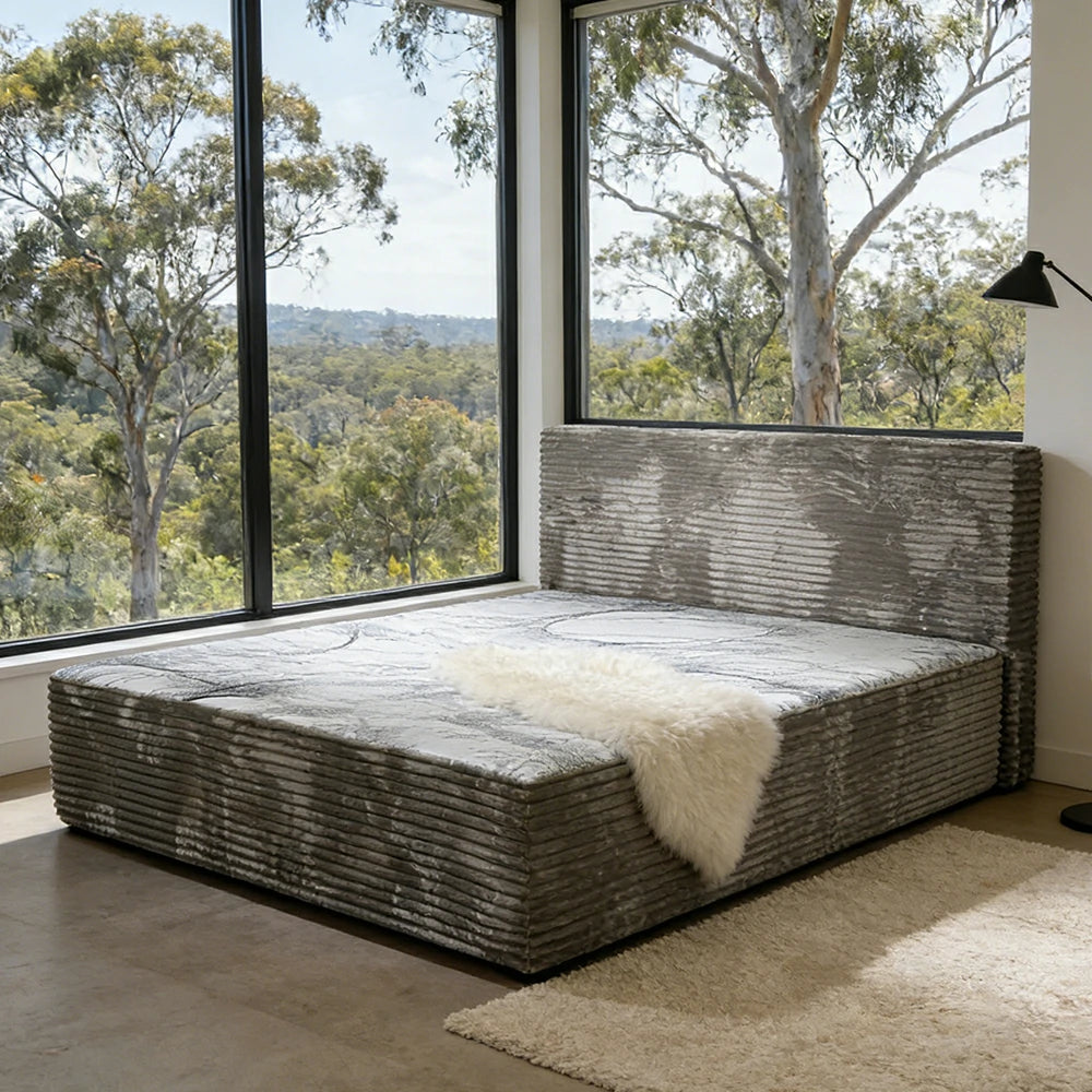 LUXORA B605 Minimalist Bed - High-Resilience Support System, Eco-Friendly Breathable Materials, Noise-Reduced Structure