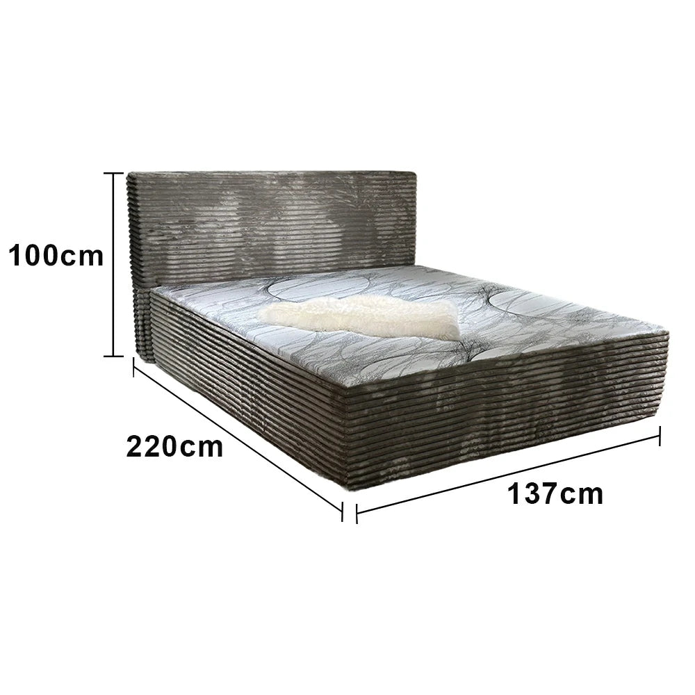 LUXORA B605 Minimalist Bed - High-Resilience Support System, Eco-Friendly Breathable Materials, Noise-Reduced Structure
