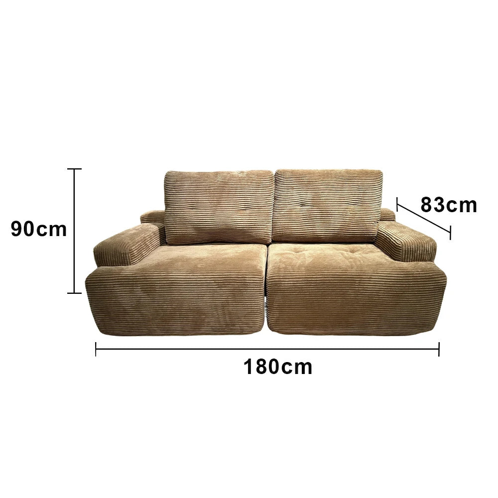 LUXORA B317C Multi Seater Sofa Compressible Packaging Quick Rebound Cushion High Density Foam Core Space Saving Design