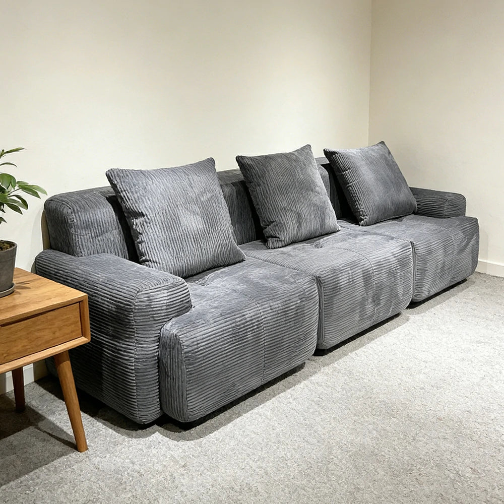 LUXORA B315E 280/300cm Sofa Compressible Packaging Quick Rebound Cushion High Density Foam Core Space Saving Design