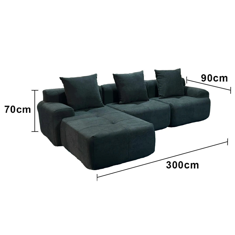 LUXORA B315G Sofa Compressible Packaging Quick Rebound Cushion High Density Foam Core Space Saving Design