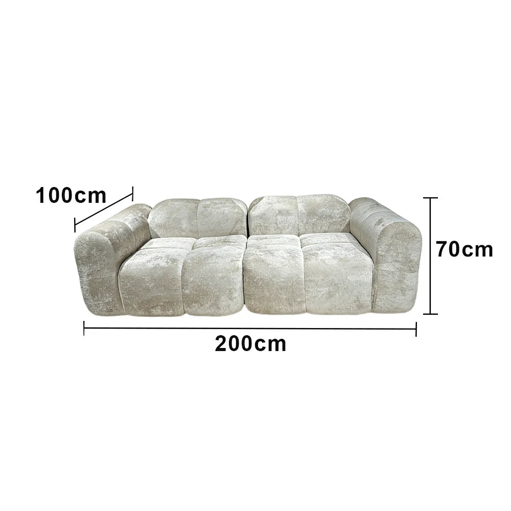 LUXORA B314B 200/240/280cm Sofa Compressible Packaging Quick Rebound Cushion High Density Foam Core Space Saving Design