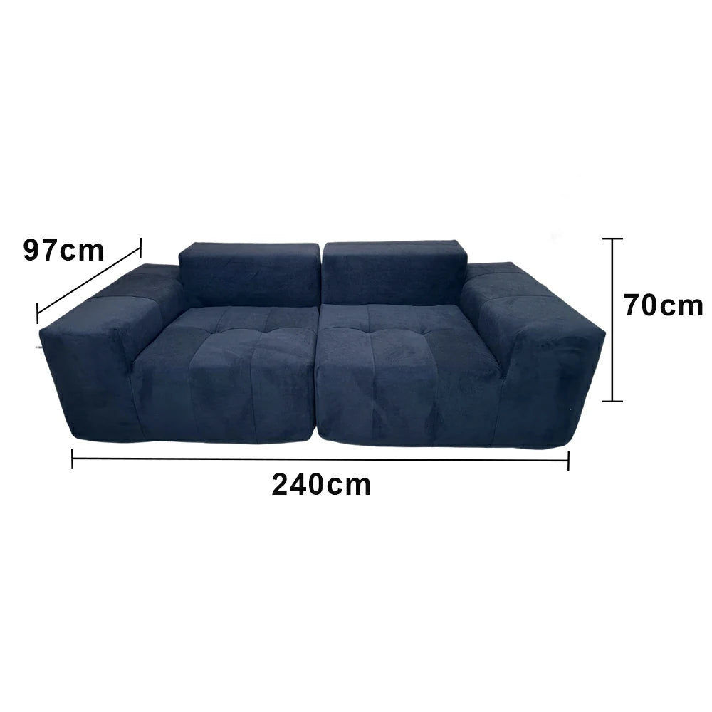 LUXORA B312C 220/240/260cm Sofa Compressible Packaging Quick Rebound Cushion High Density Foam Core Space Saving Design