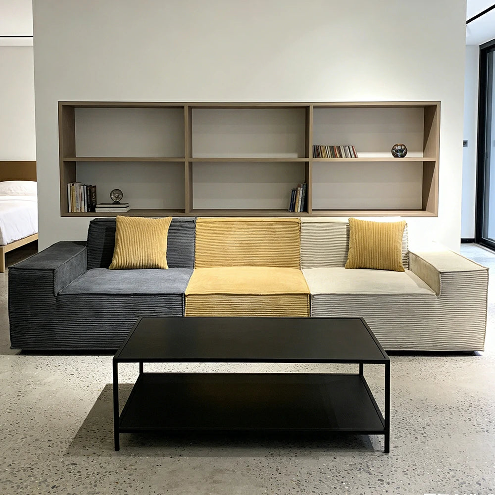 LUXORA B310E 240/260cm Sofa Compressible Packaging Quick Rebound Cushion High Density Foam Core Space Saving Design