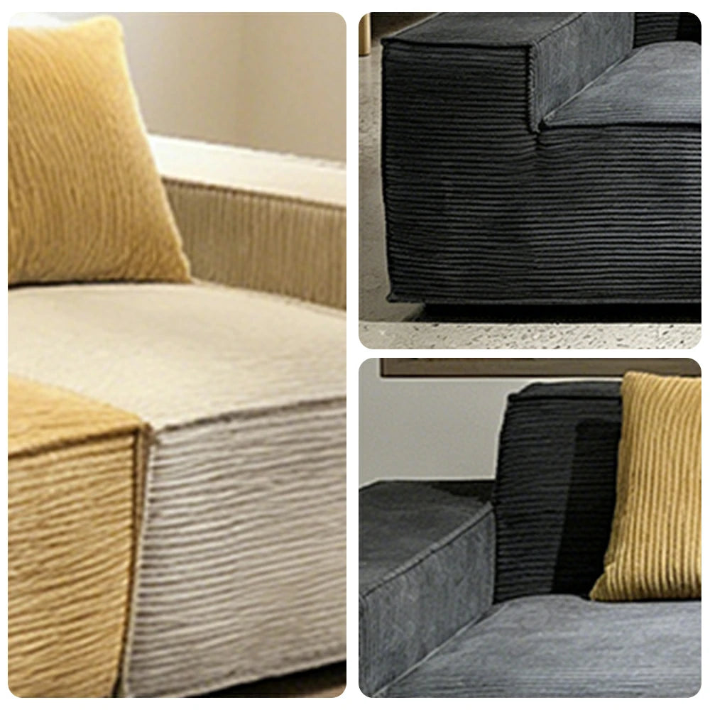 LUXORA B310E 240/260cm Sofa Compressible Packaging Quick Rebound Cushion High Density Foam Core Space Saving Design
