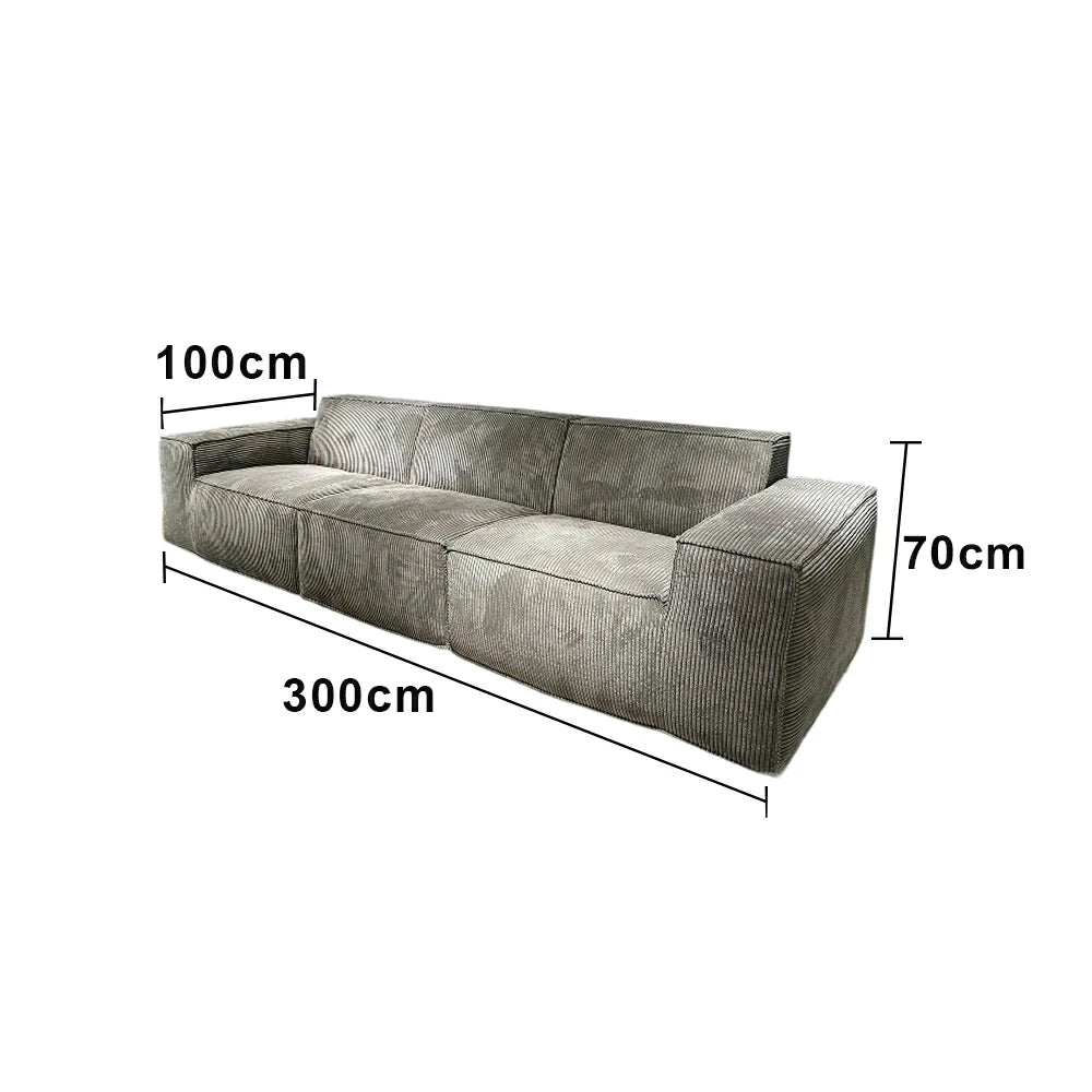 LUXORA B310G 280/300cm Sofa Compressible Packaging Quick Rebound Cushion High Density Foam Core Space Saving Design