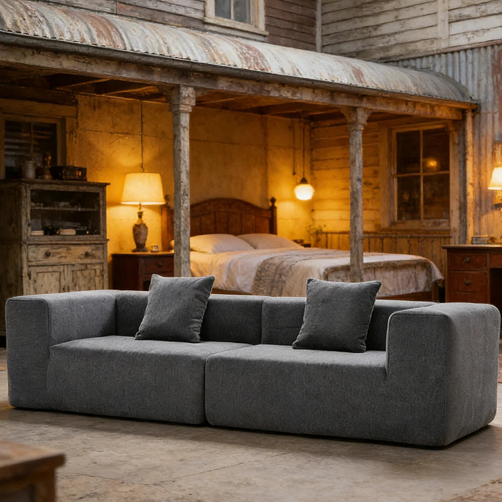 LUXORA B309A 200/260/300cm Sofa Compressible Packaging Quick Rebound Cushion High Density Foam Core Space Saving Design