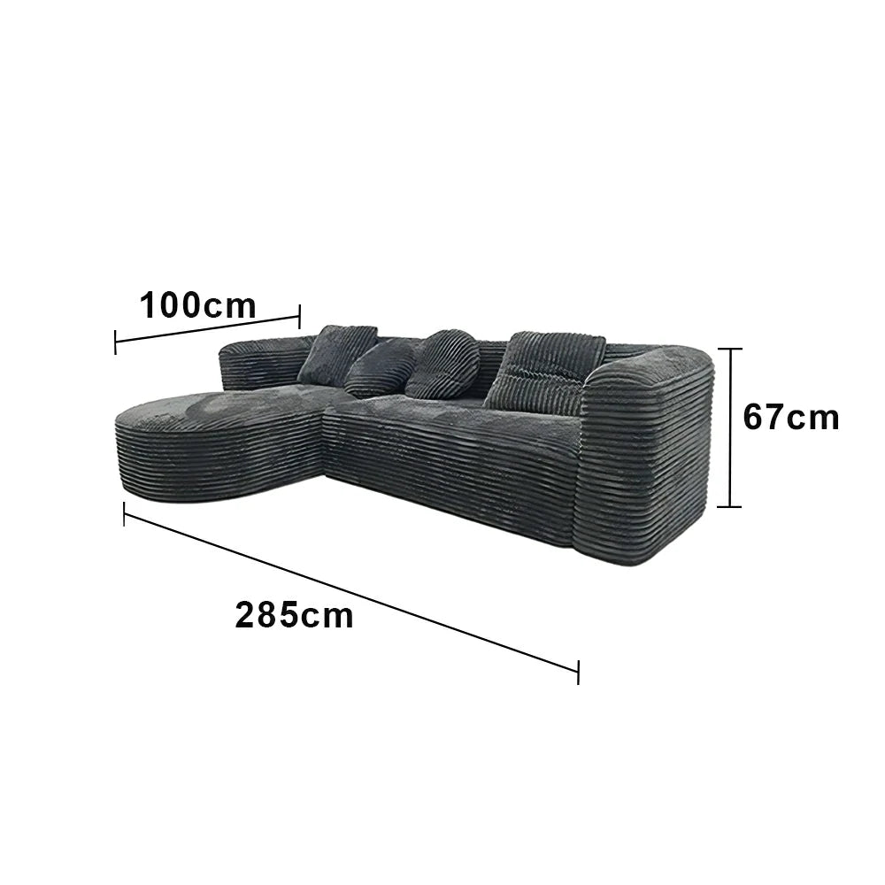 LUXORA B208 Sofa Compressible Packaging Quick Rebound Cushion High Density Foam Core Space Saving Design