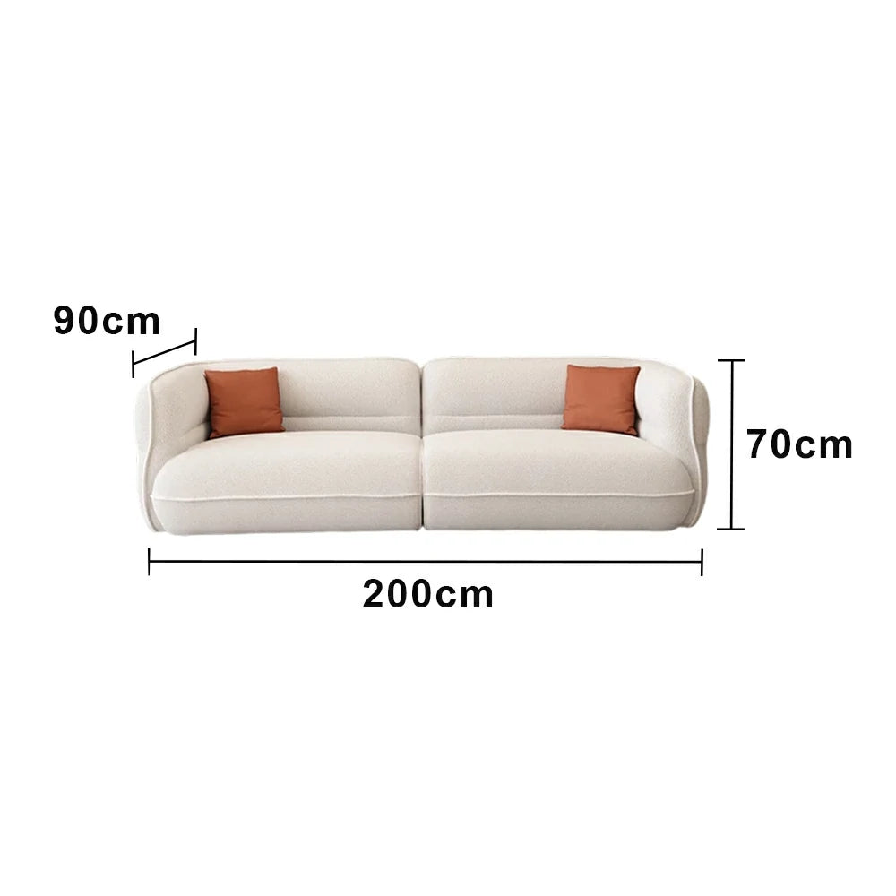 LUXORA B204A 160/200cm Sofa Compressible Packaging Quick Rebound Cushion High Density Foam Core Space Saving Design