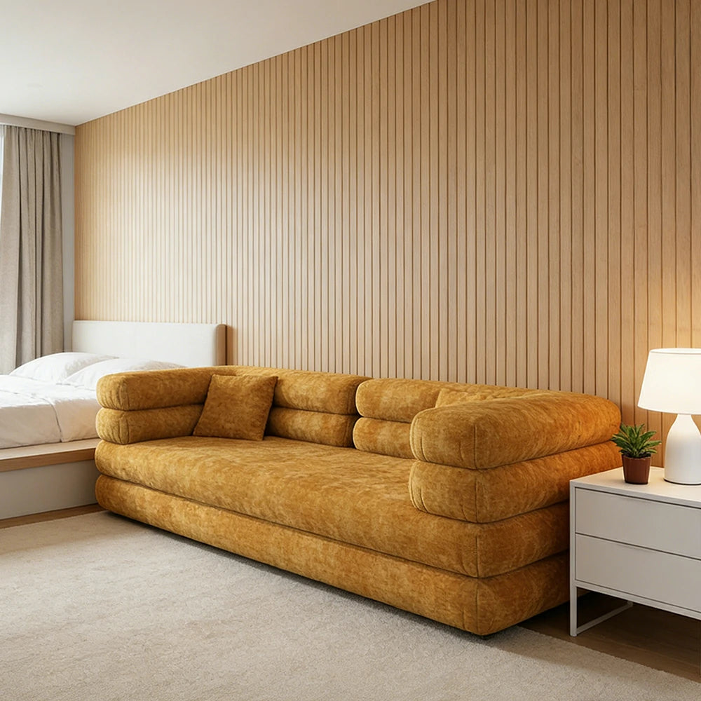 LUXORA B108A 180/200cm Sofa Compressible Packaging Quick Rebound Cushion High Density Foam Core Space Saving Design