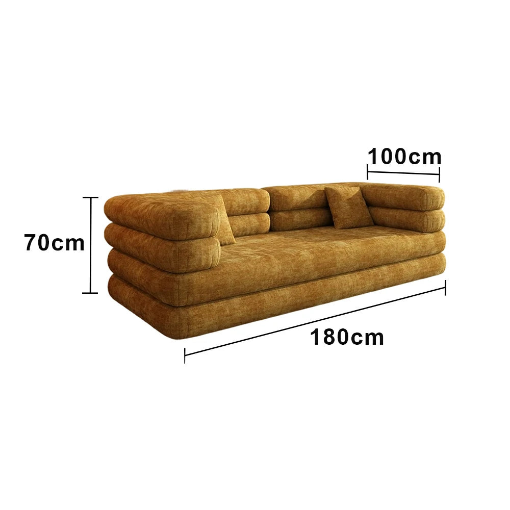 LUXORA B108A 180/200cm Sofa Compressible Packaging Quick Rebound Cushion High Density Foam Core Space Saving Design