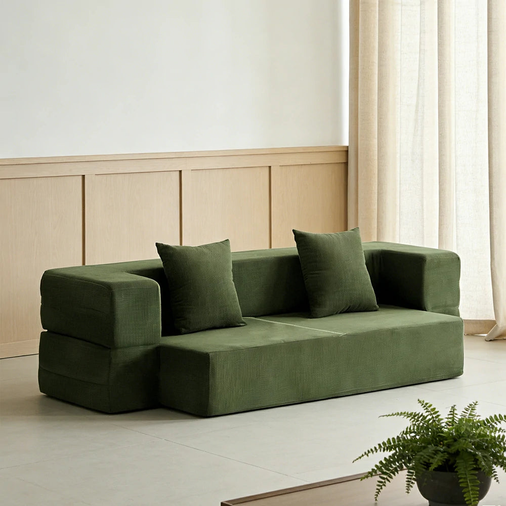 LUXORA B105A 150/200cm Sofa Compressible Packaging Quick Rebound Cushion High Density Foam Core Space Saving Design