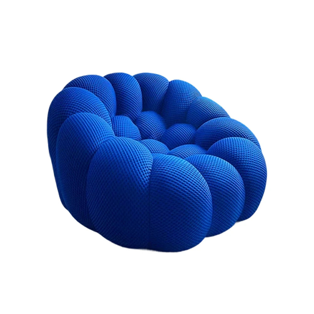 LUXORA B011A Sofa Compressible Packaging Quick Rebound Cushion High Density Foam Core Space Saving Design - Blue