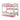 LUXORA Bunk Bed Eco-Friendly Solid Wood, 120/135/150cm, Built-in Bookshelf, Dual Under-Bed Storage Drawers, Flexible Ladder - Pink