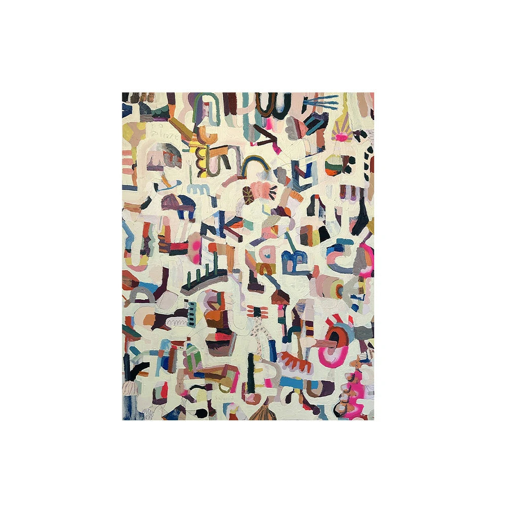 LUXORA Hand-Painted Oil Painting 50/80/120cm Abstract Canvas with Soft Tonal Gradients Perfect for Stylish Apartments, Living Rooms, and Contemporary Home Aesthetic