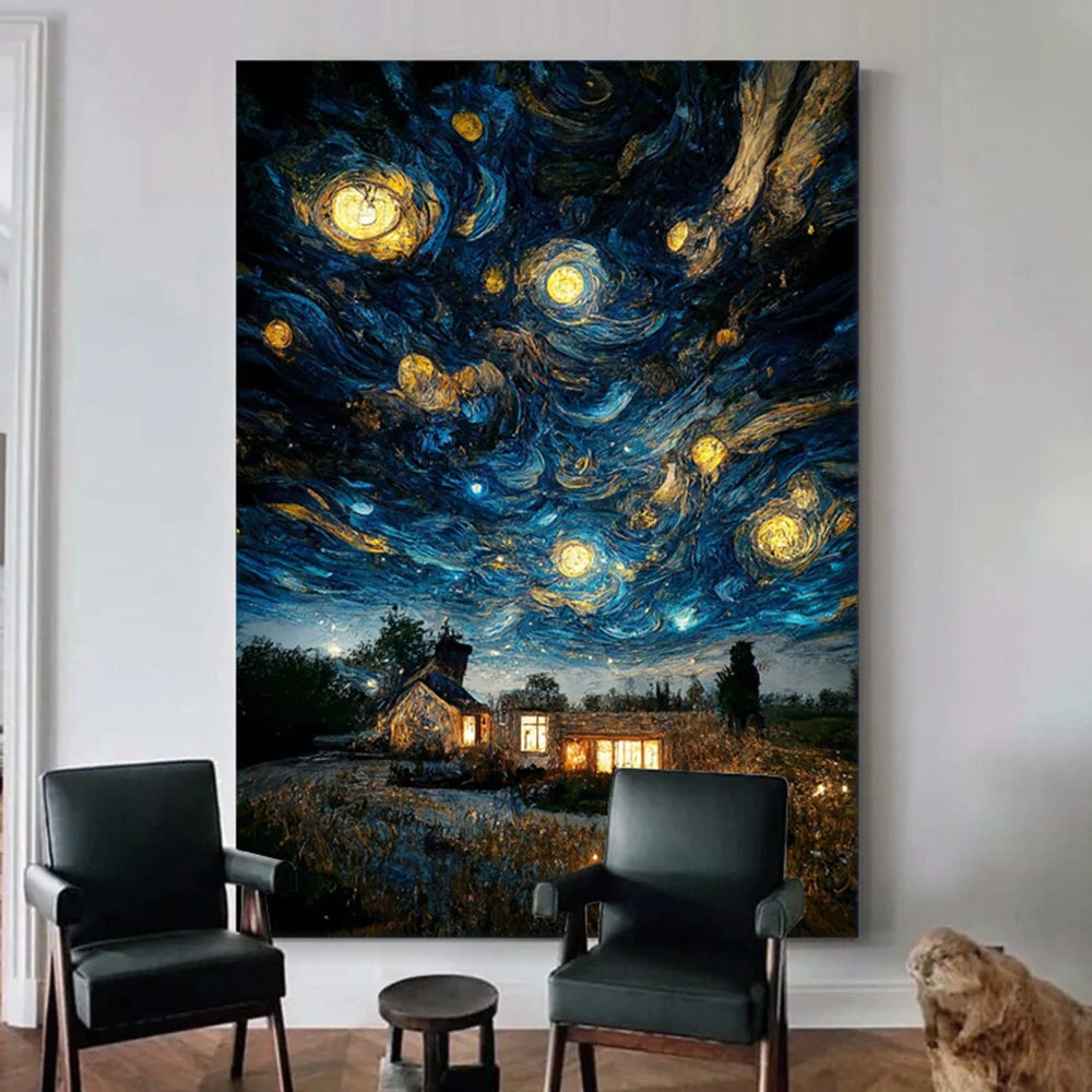 LUXORA Hand-Painted Oil Painting 50/80/100cm Minimalist Wall Art Featuring Subtle Texture Layers to Elevate Interior Spaces with a Soft and Modern Home Ambience