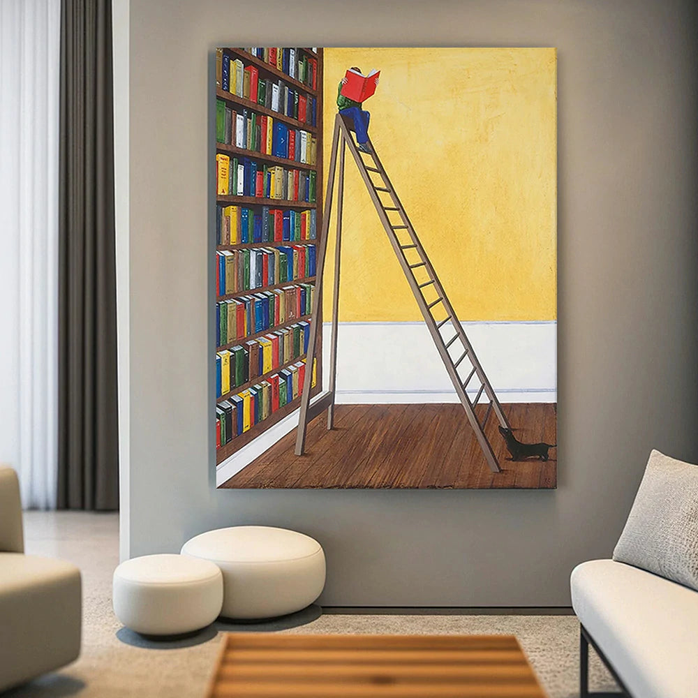 LUXORA Hand-Painted Oil Painting 50/80/120cm Natural-Tone Abstract Canvas Ideal for Living Rooms, Bedrooms, and Open Interiors Wanting Warm and Sophisticated Home Styling