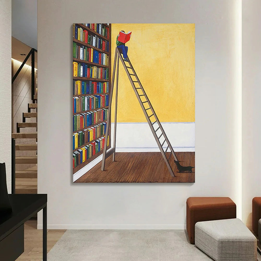 LUXORA Hand-Painted Oil Painting 50/80/120cm Natural-Tone Abstract Canvas Ideal for Living Rooms, Bedrooms, and Open Interiors Wanting Warm and Sophisticated Home Styling