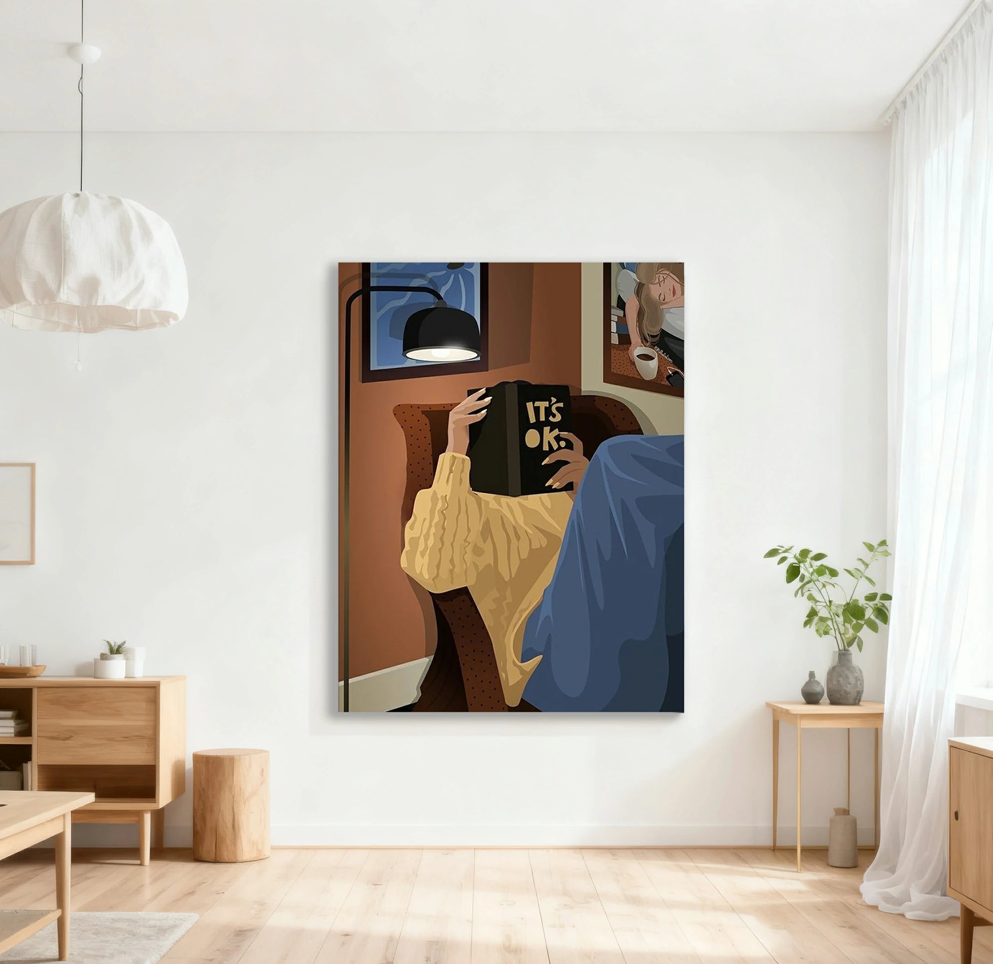 LUXORA Hand-Painted Oil Painting 50/80/120cm Contemporary Abstract Canvas with Balanced Neutral Shades Ideal for Elegant Homes and High-End Interior Decoration