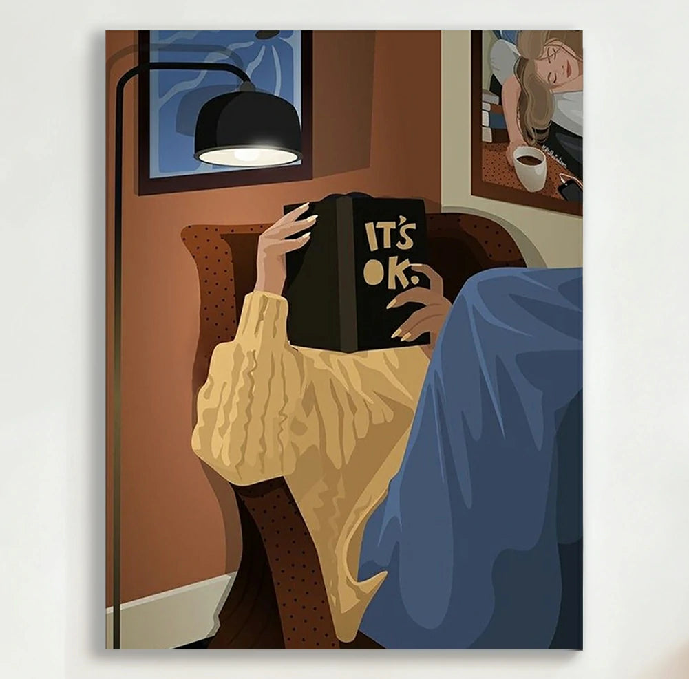 LUXORA Hand-Painted Oil Painting 50/80/120cm Contemporary Abstract Canvas with Balanced Neutral Shades Ideal for Elegant Homes and High-End Interior Decoration