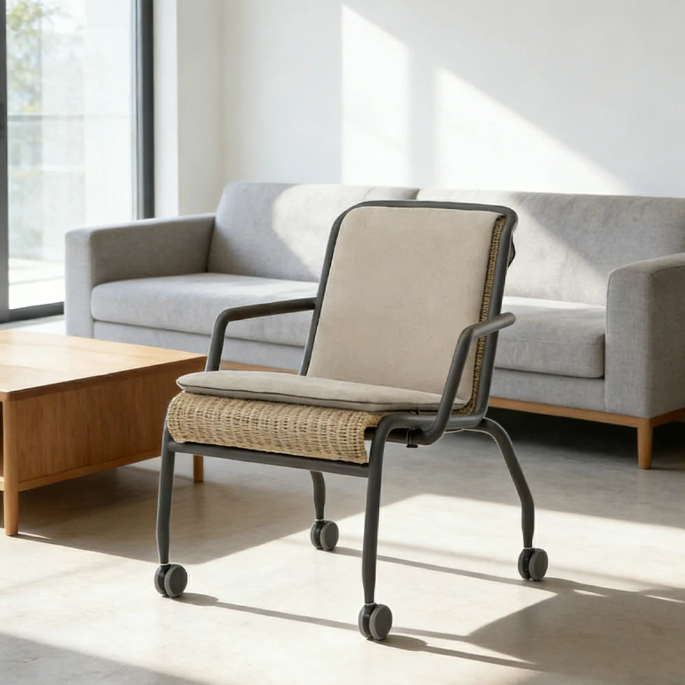 LUXORA Swivel Sofa Chair - 2.0mm Aluminium Frame, UV and Rust-Resistant Finish, Quick-Dry Cushion, Indoor and Outdoor Use