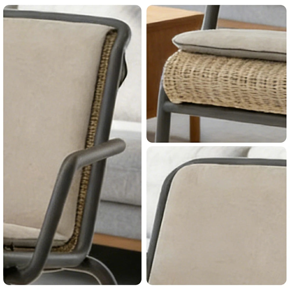 LUXORA Swivel Sofa Chair - 2.0mm Aluminium Frame, UV and Rust-Resistant Finish, Quick-Dry Cushion, Indoor and Outdoor Use