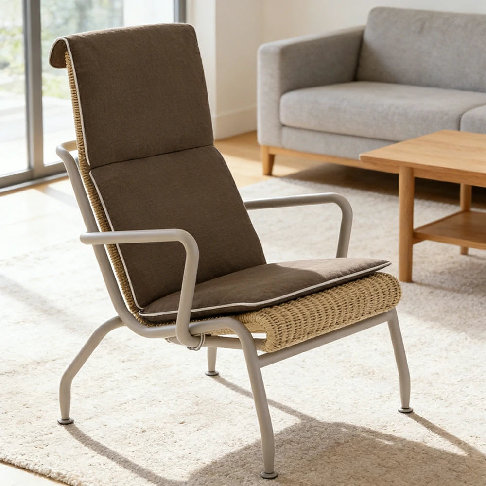 LUXORA High-Back Sofa Chair - 2.0mm Aluminium Frame, UV and Rust-Resistant Finish, Quick-Dry Cushion, Indoor and Outdoor Use