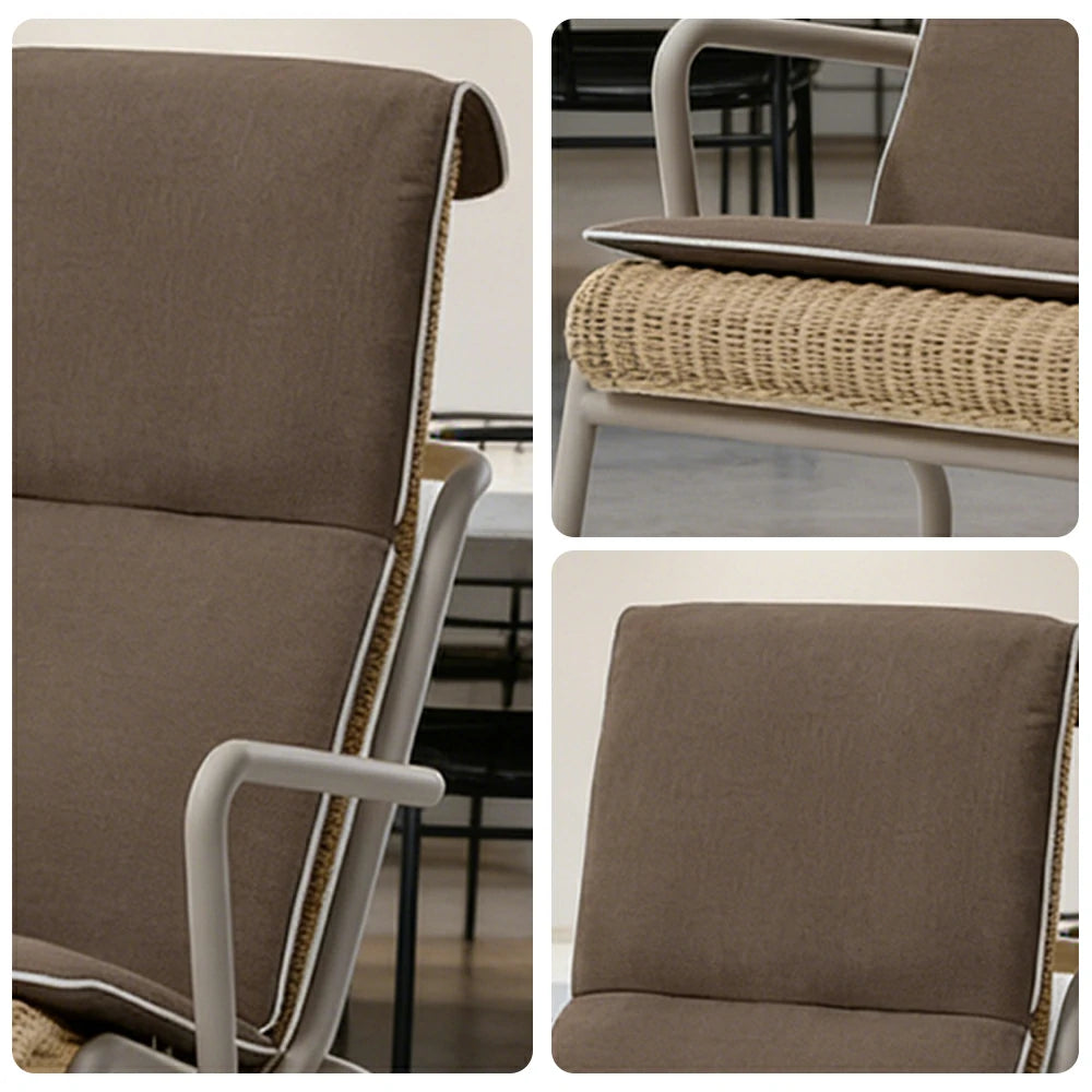 LUXORA High-Back Sofa Chair - 2.0mm Aluminium Frame, UV and Rust-Resistant Finish, Quick-Dry Cushion, Indoor and Outdoor Use