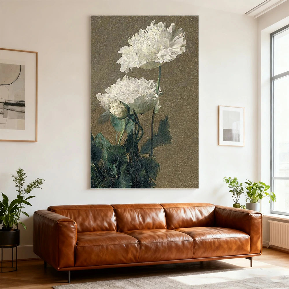LUXORA Hand-Painted Oil Painting 50/80/100cm - Contemporary Minimalist Canvas with Balanced Texture for Gentle Home Ambience